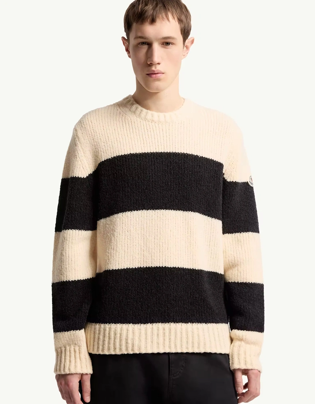 Block Stripe Sweater Cream