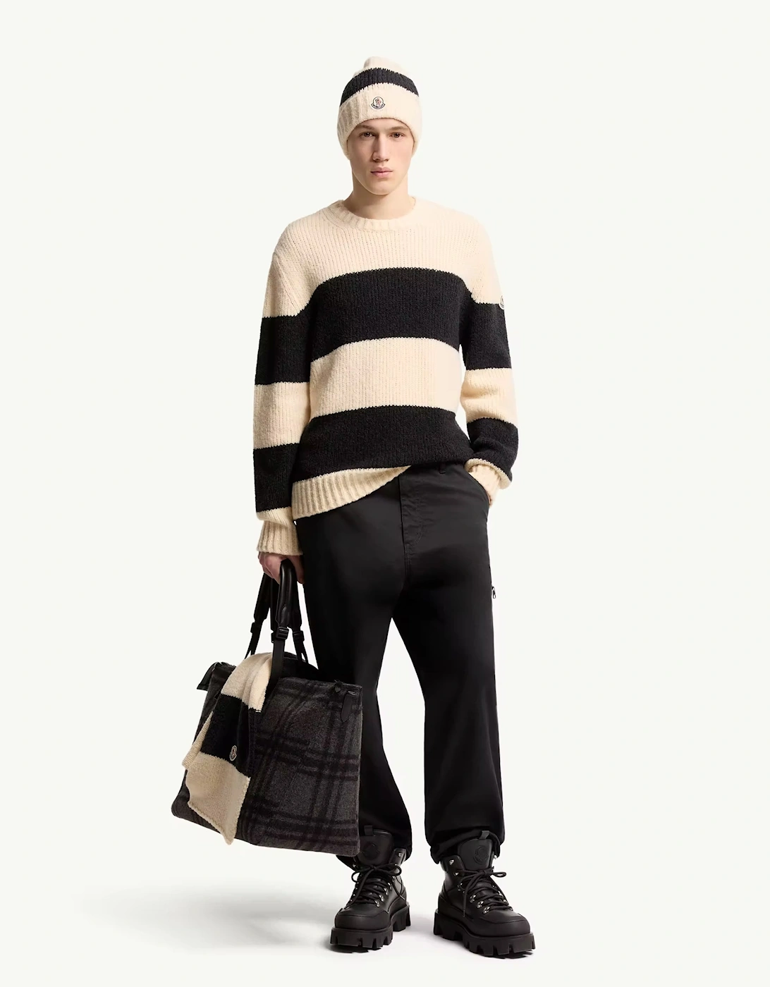 Block Stripe Sweater Cream