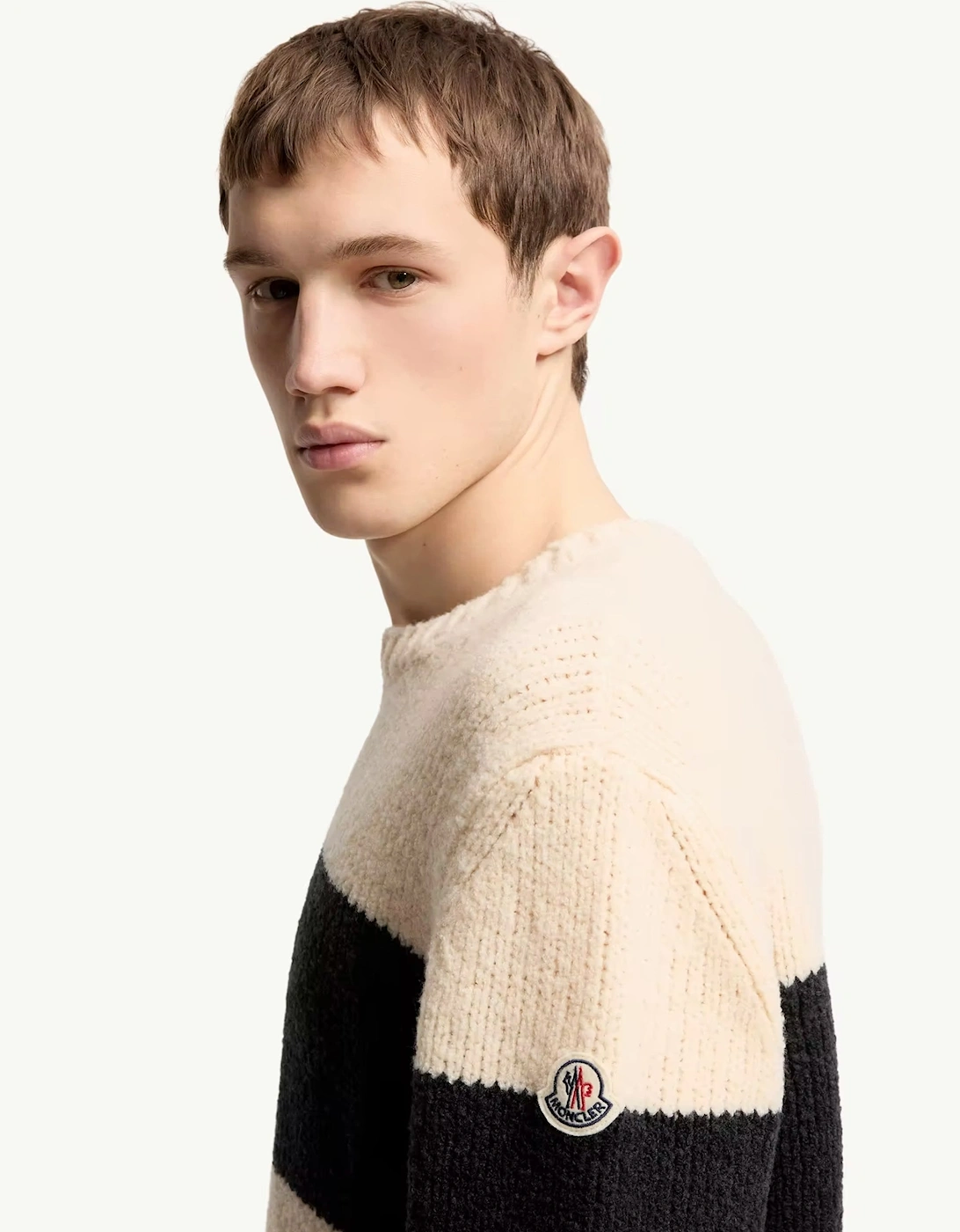 Block Stripe Sweater Cream