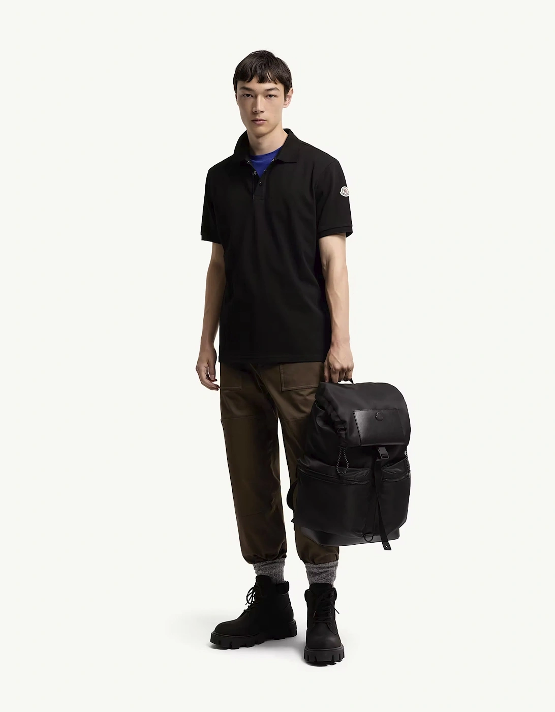 Cotton Polo Shirt Black