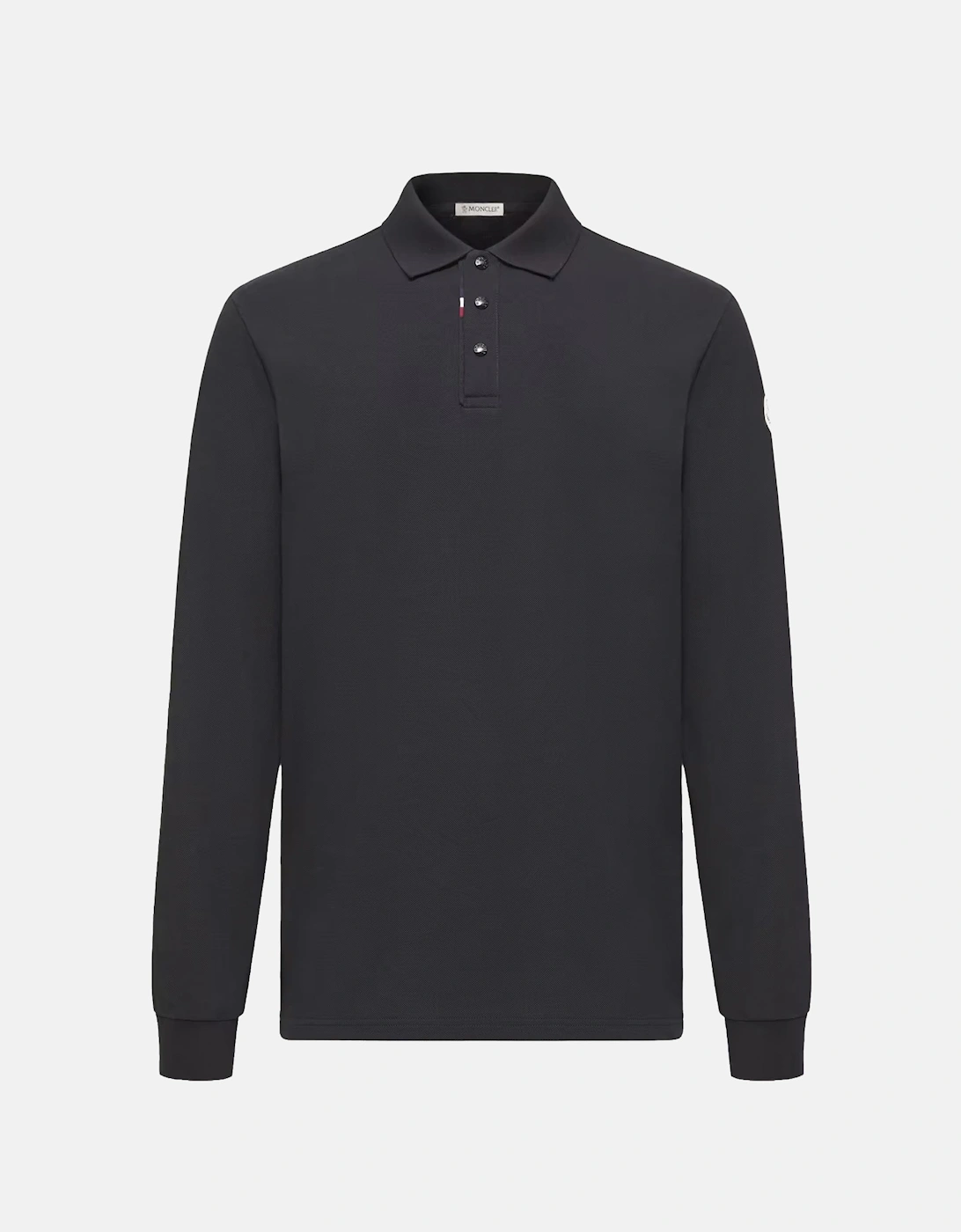 Cotton Striped Polo Shirt Navy