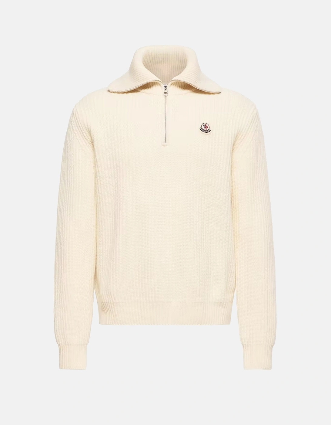 Heavy Knit 1/4 Zip Sweater Cream