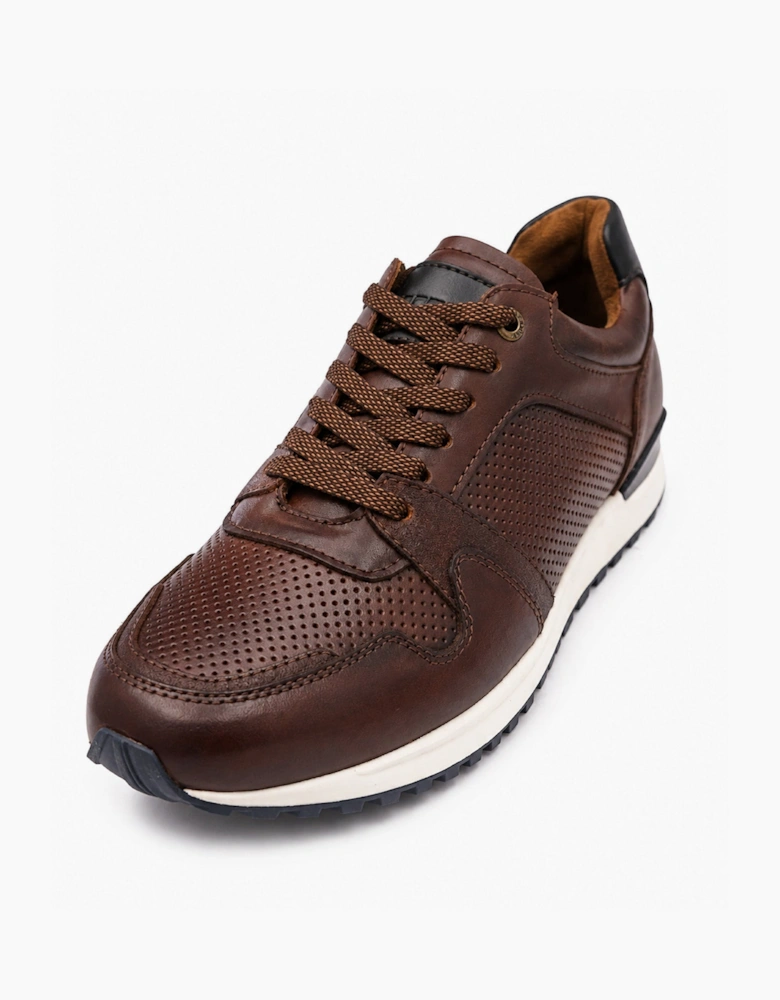 Front Pace leather trainer BROWN