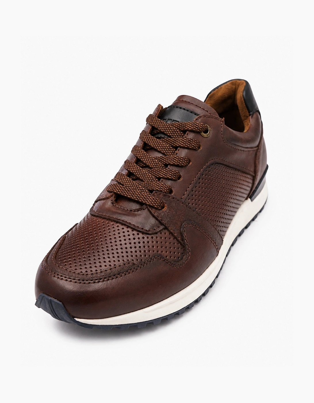 Front Pace leather trainer BROWN