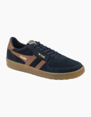 Navy/Umber/Gum Suede