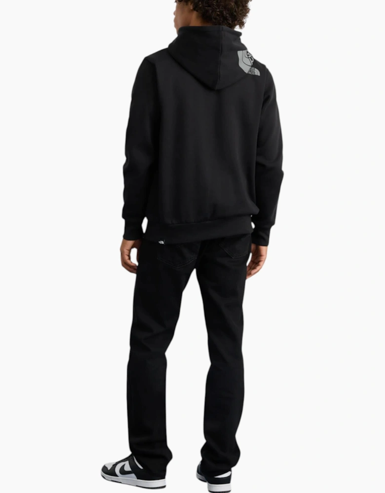 The North Face Hoodie Mens Hood Logo Pullover Casual Hooded Sweatshirt Black