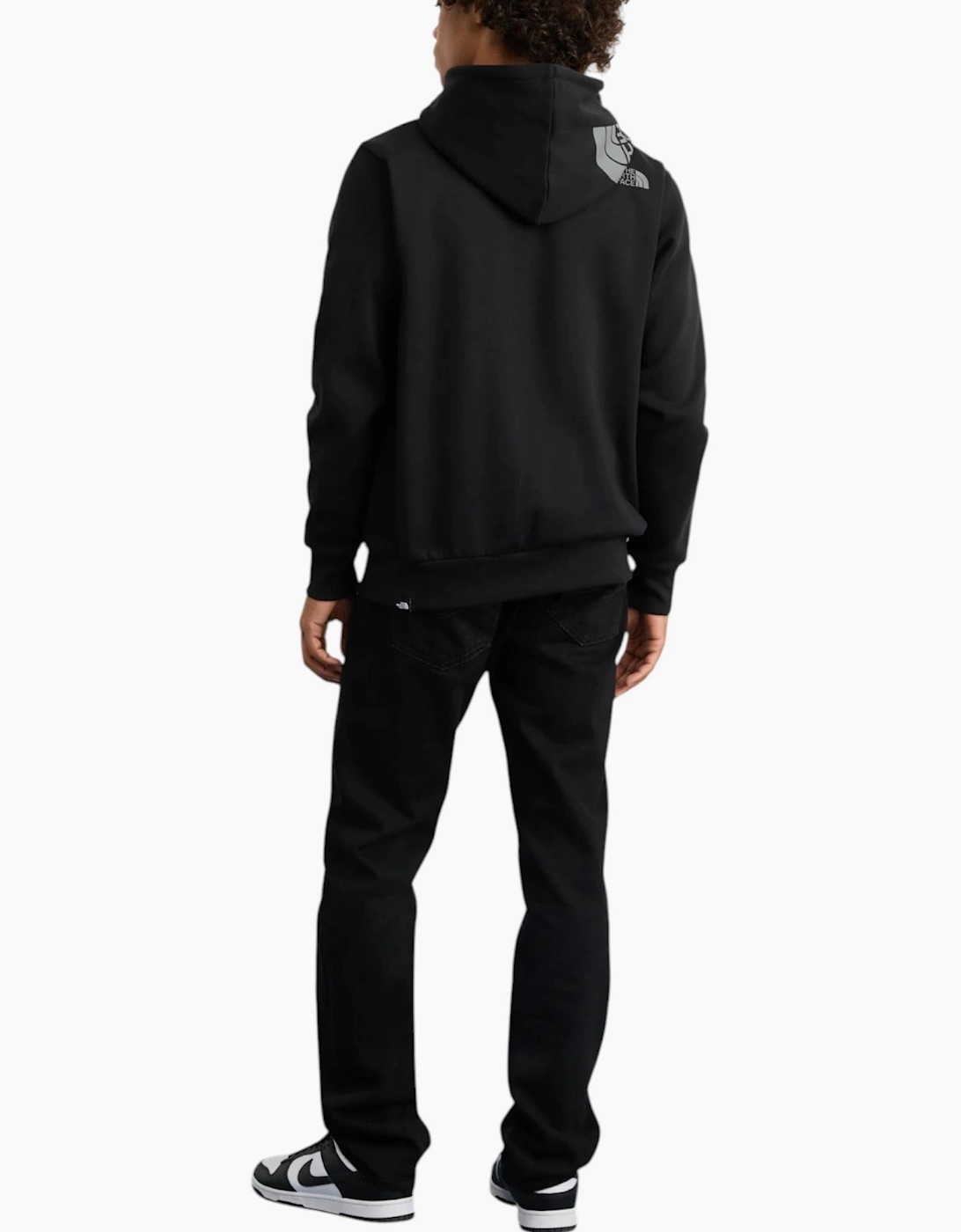 The North Face Hoodie Mens Hood Logo Pullover Casual Hooded Sweatshirt Black