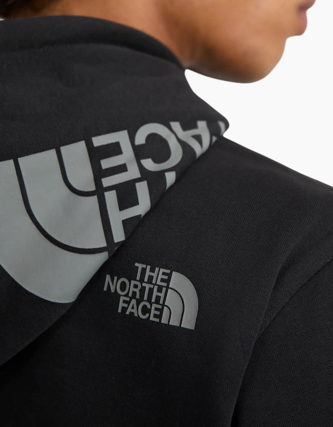 The North Face Hoodie Mens Hood Logo Pullover Casual Hooded Sweatshirt Black