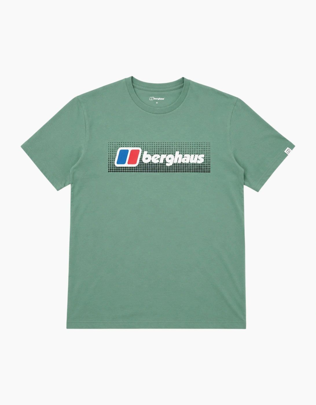 Berghaus Men's Berghaus Mens T Shirt Dot Maintain Logo Crew Neck Short Sleeve Cotton Summer Tee - Green