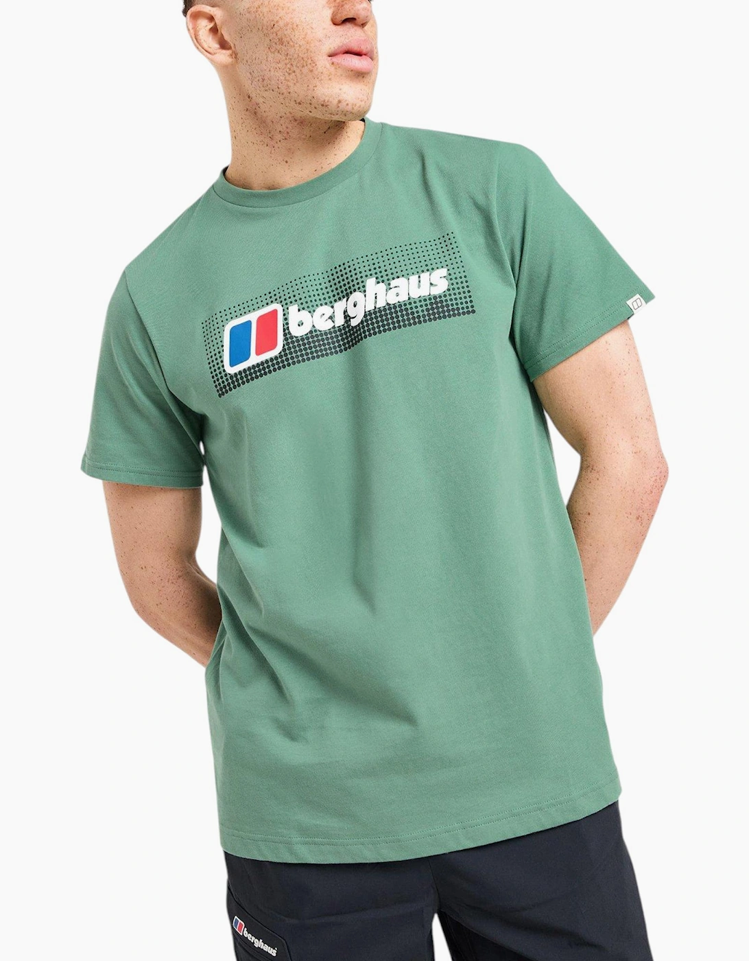 Berghaus Mens T Shirt Dot Maintain Logo Crew Neck Short Sleeve Cotton Summer Tee