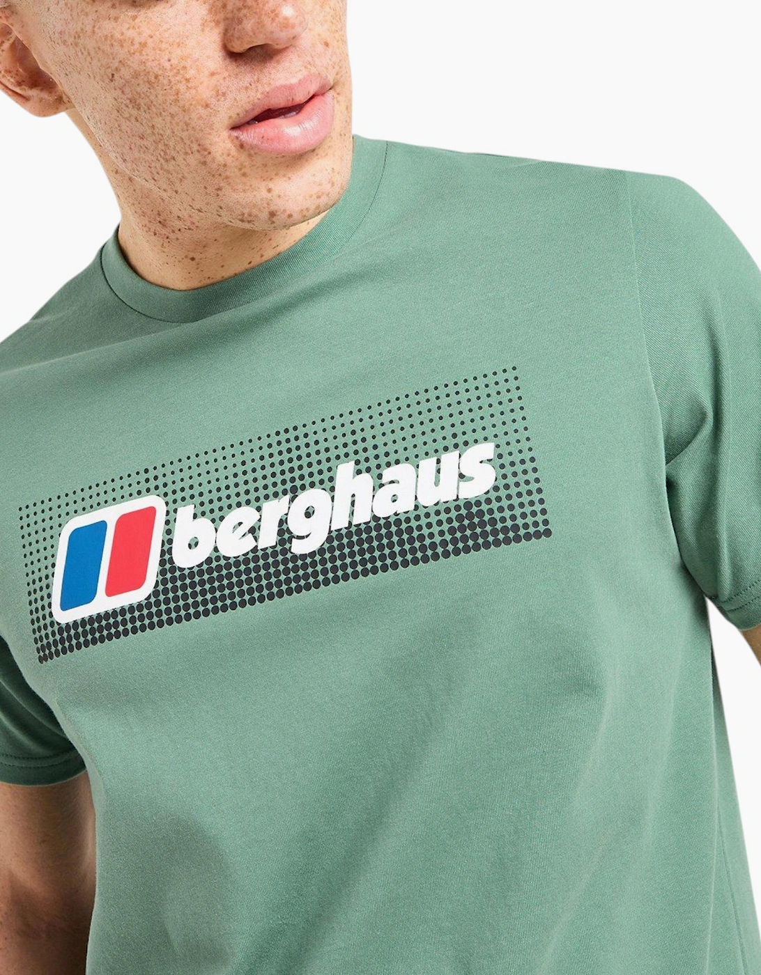 Berghaus Mens T Shirt Dot Maintain Logo Crew Neck Short Sleeve Cotton Summer Tee