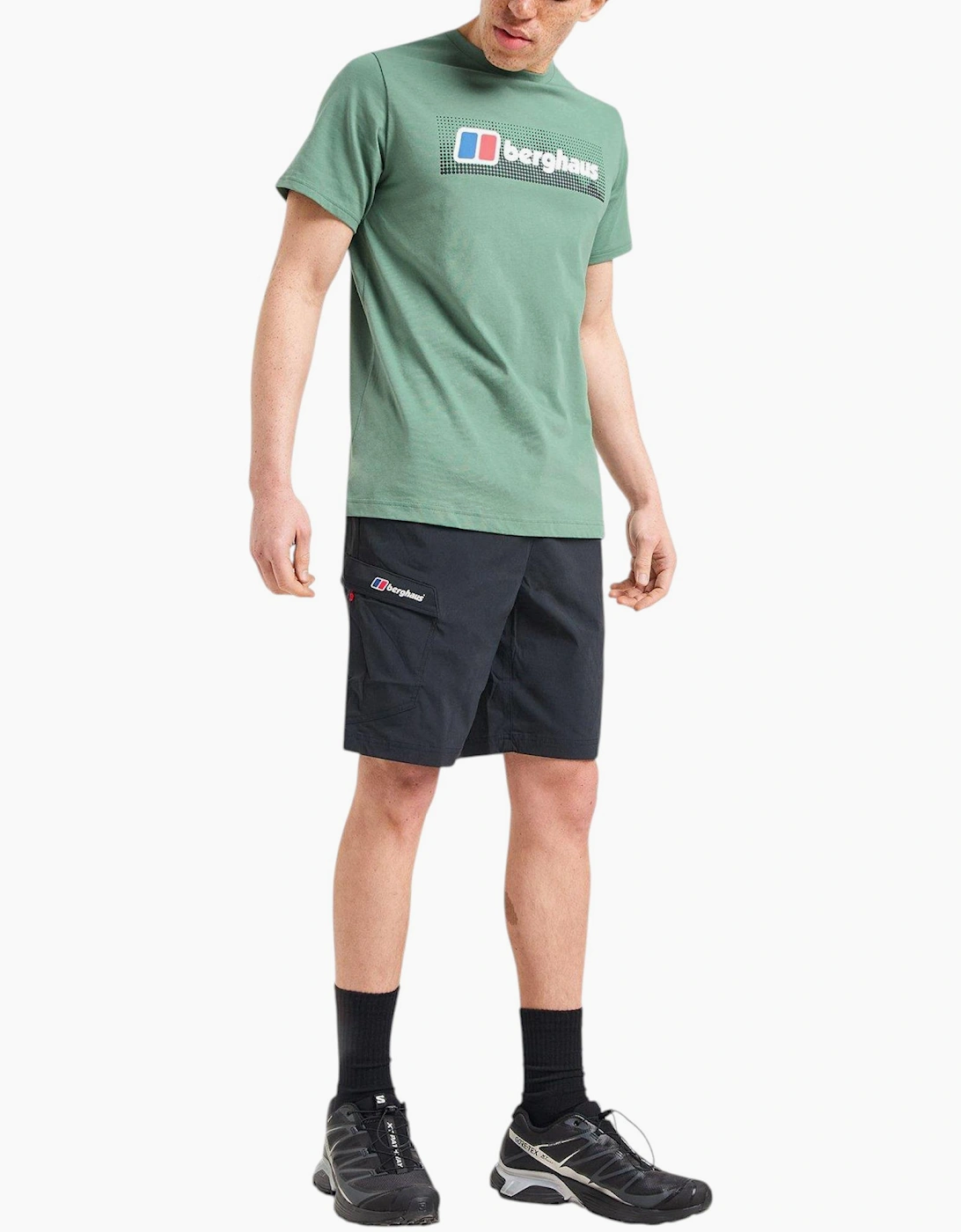 Berghaus Mens T Shirt Dot Maintain Logo Crew Neck Short Sleeve Cotton Summer Tee