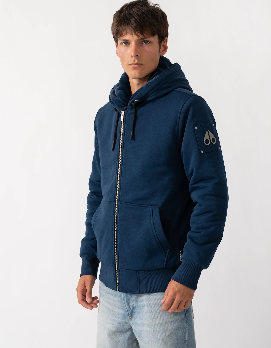 Moose Knuckles Classic Bunny 3 Mens Fleece Hoodie - Nightfall 2017