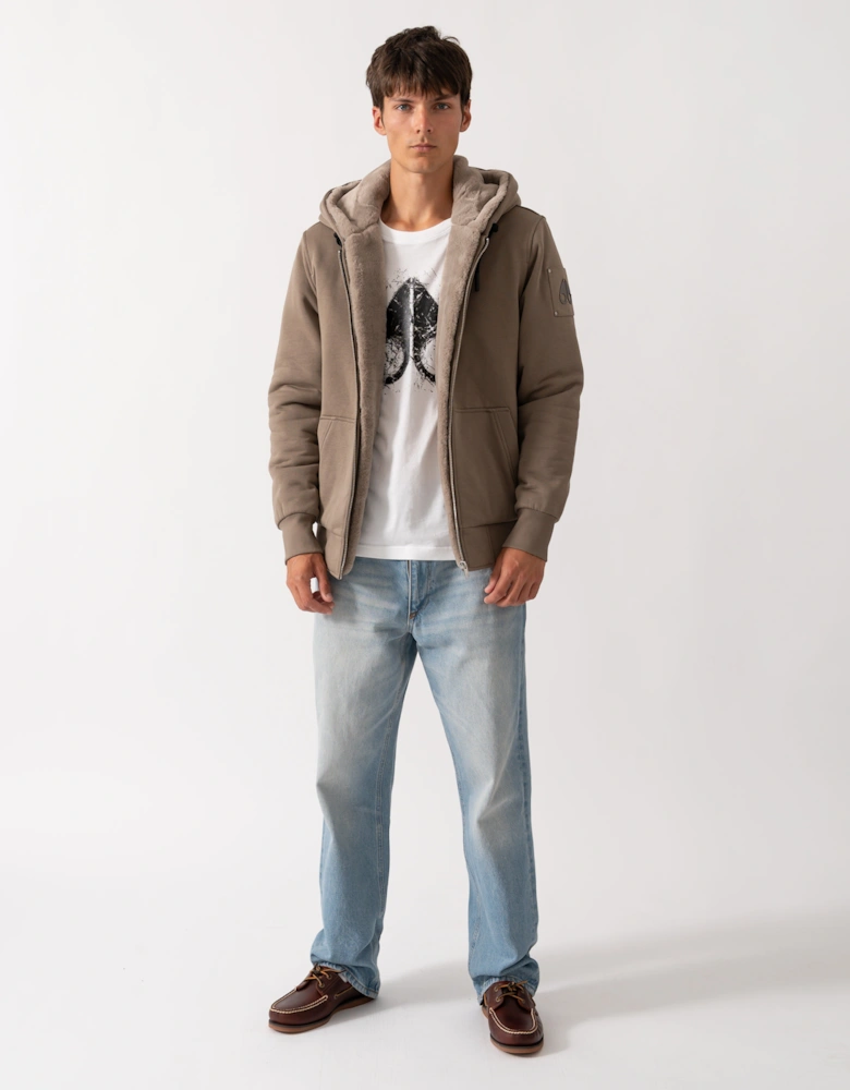 Moose Knuckles Classic Bunny 3 Mens Fleece Hoodie - Ashen 2019