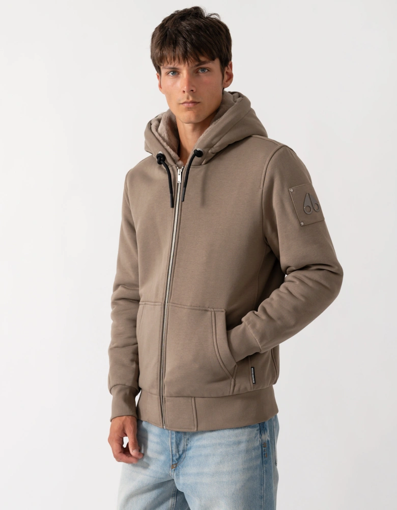 Moose Knuckles Classic Bunny 3 Mens Fleece Hoodie - Ashen 2019
