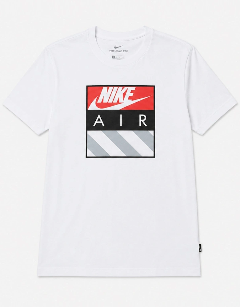 Nike Mens M90 Hazard Cotton Sportswear T Shirt in White