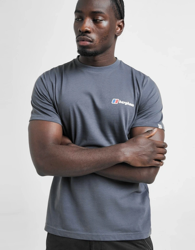 Berghaus Mens Pinnacle Point Graphic Mountain T Shirt in Grey