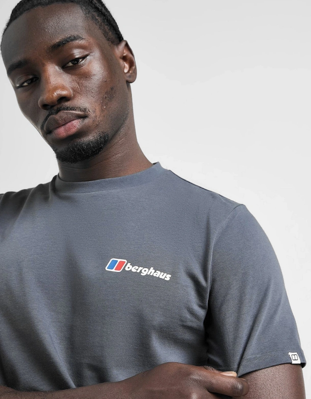 Berghaus Mens Pinnacle Point Graphic Mountain T Shirt in Grey
