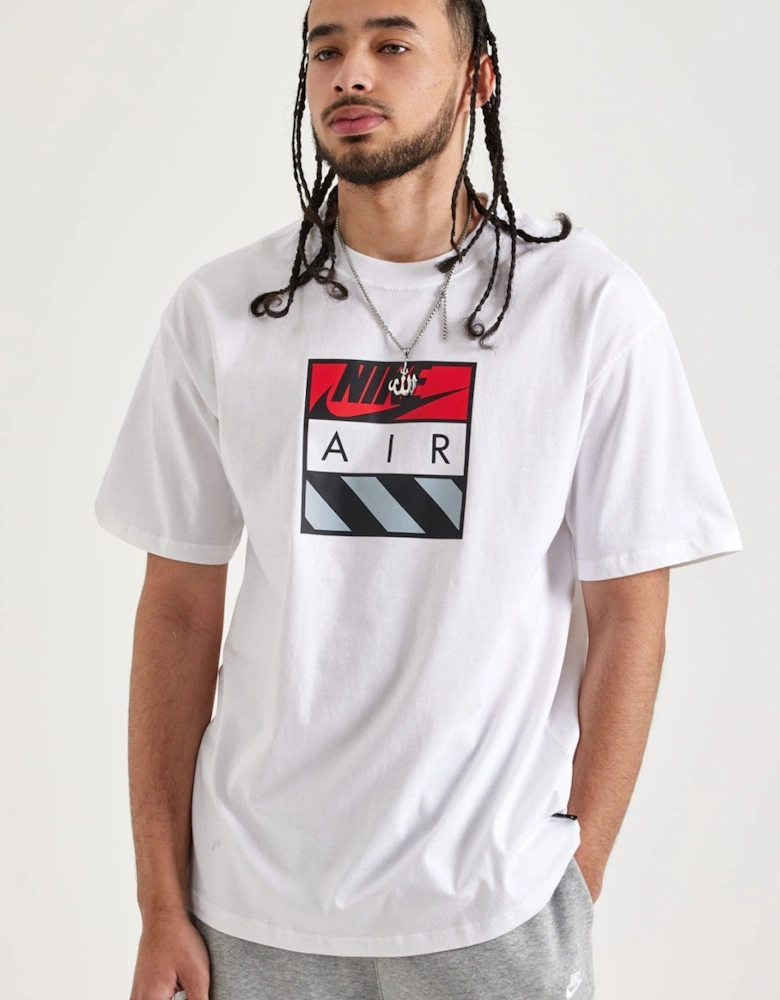 Nike Mens M90 Hazard Cotton Sportswear T Shirt in White