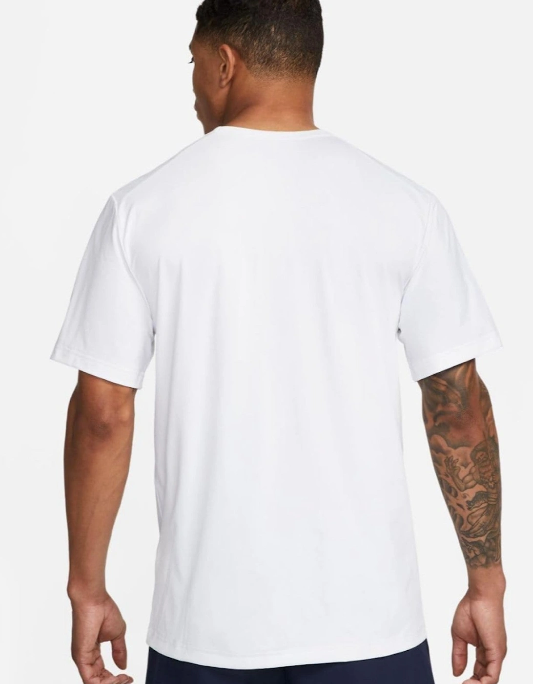Nike Mens Hyverse Dri-FIT UV Fitness Sportswear T Shirt in White