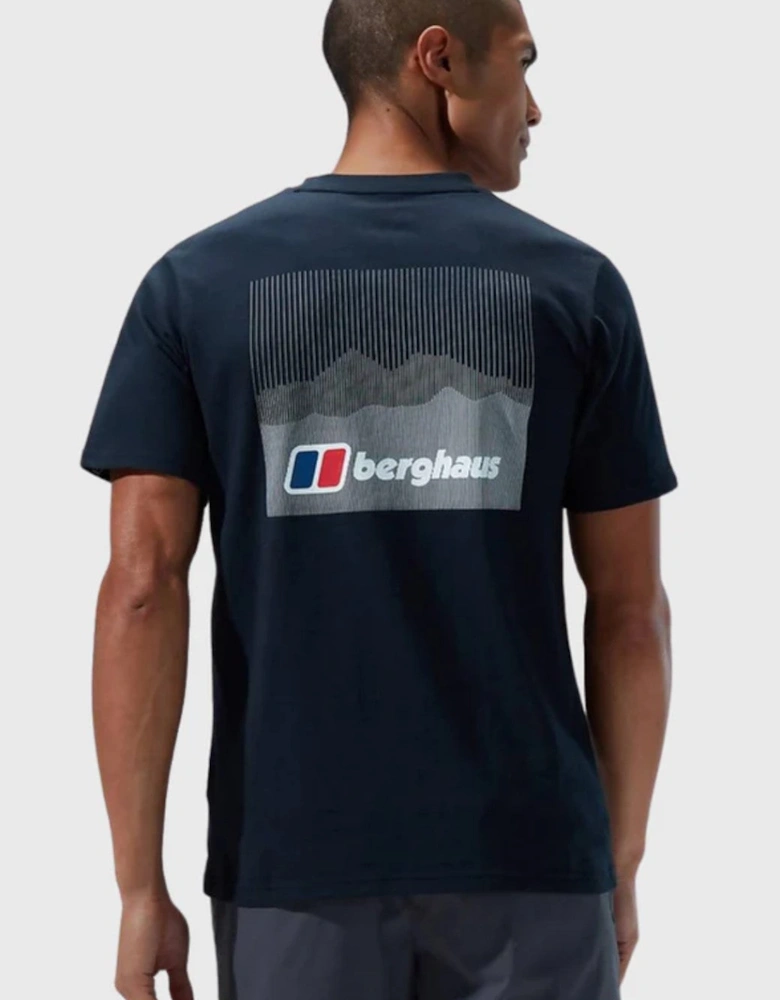 Berghaus Mens Calibration Line Graphic Cotton T Shirt in Black