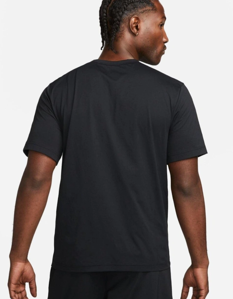 Nike Mens Hyverse Dri-FIT UV Fitness Sportswear T Shirt in Black