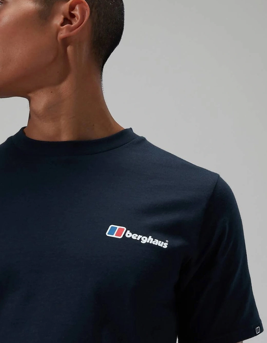 Berghaus Mens Calibration Line Graphic Cotton T Shirt in Black