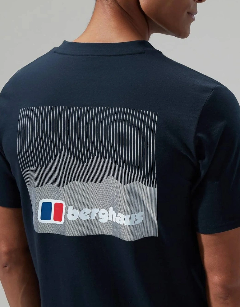 Berghaus Mens Calibration Line Graphic Cotton T Shirt in Black