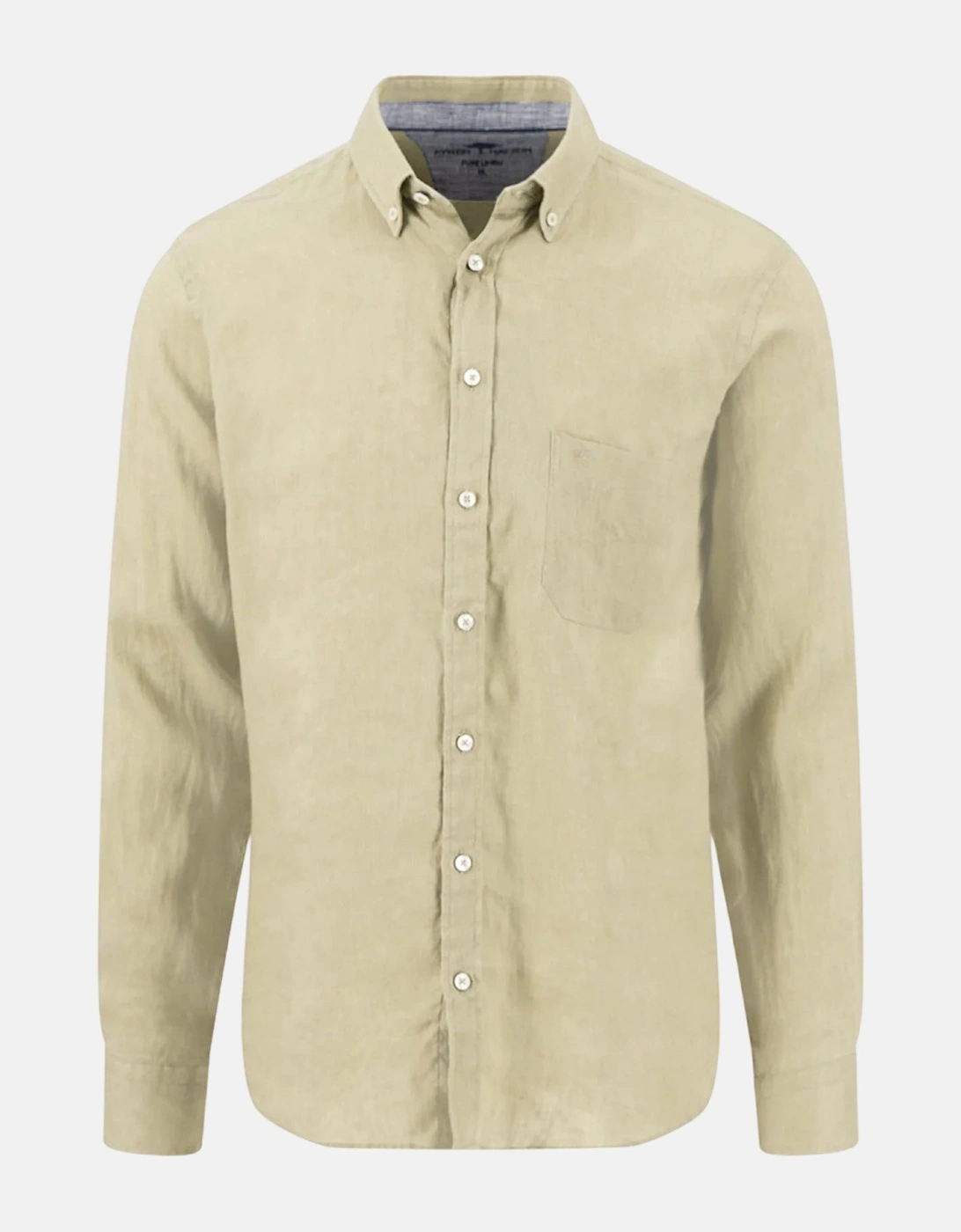 Pure Linen Button Down Shirt Pistachio