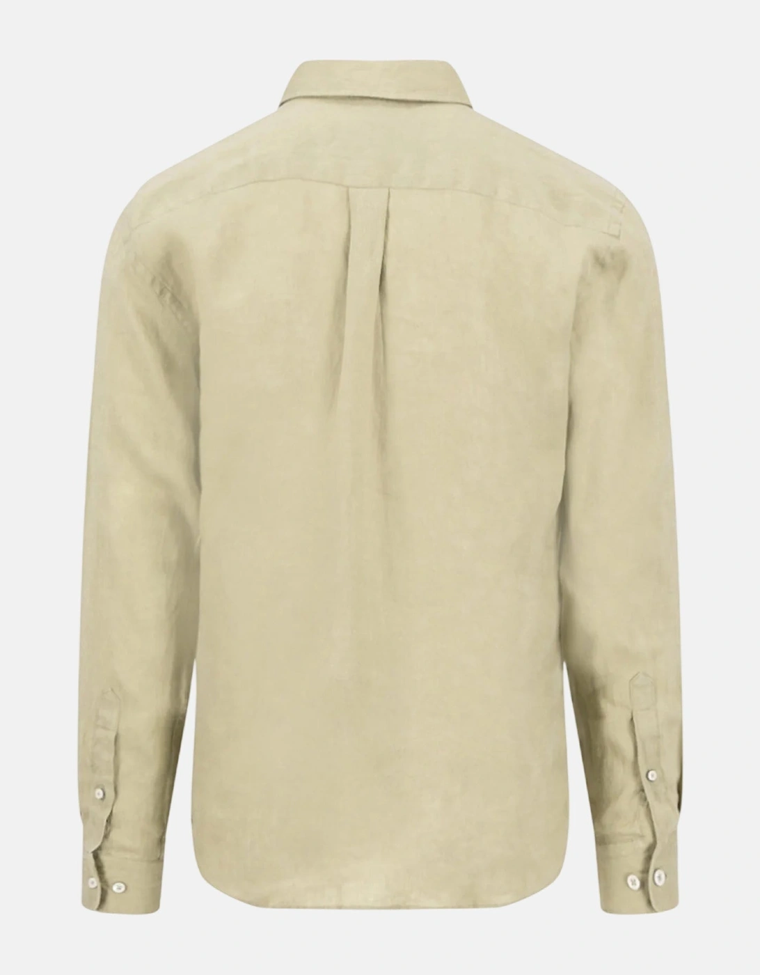 Pure Linen Button Down Shirt Pistachio