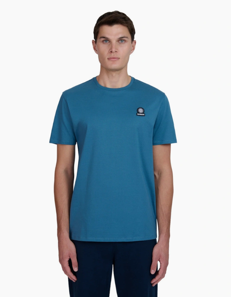 Sandbanks Mercerised Badge T-Shirt A1-26 Teal