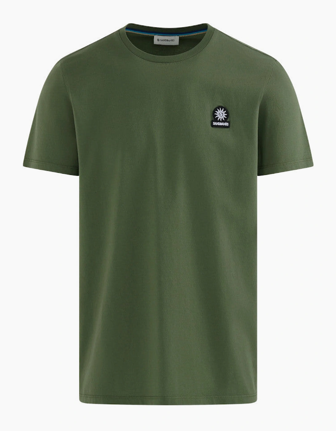 Sandbanks Mercerised Badge T-Shirt A1-26 Olive