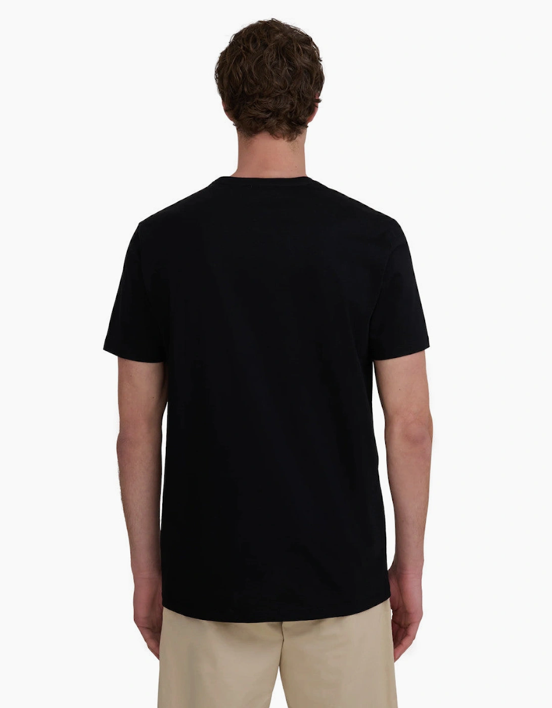 Sandbanks Mercerised Badge T-Shirt A1-26 Black