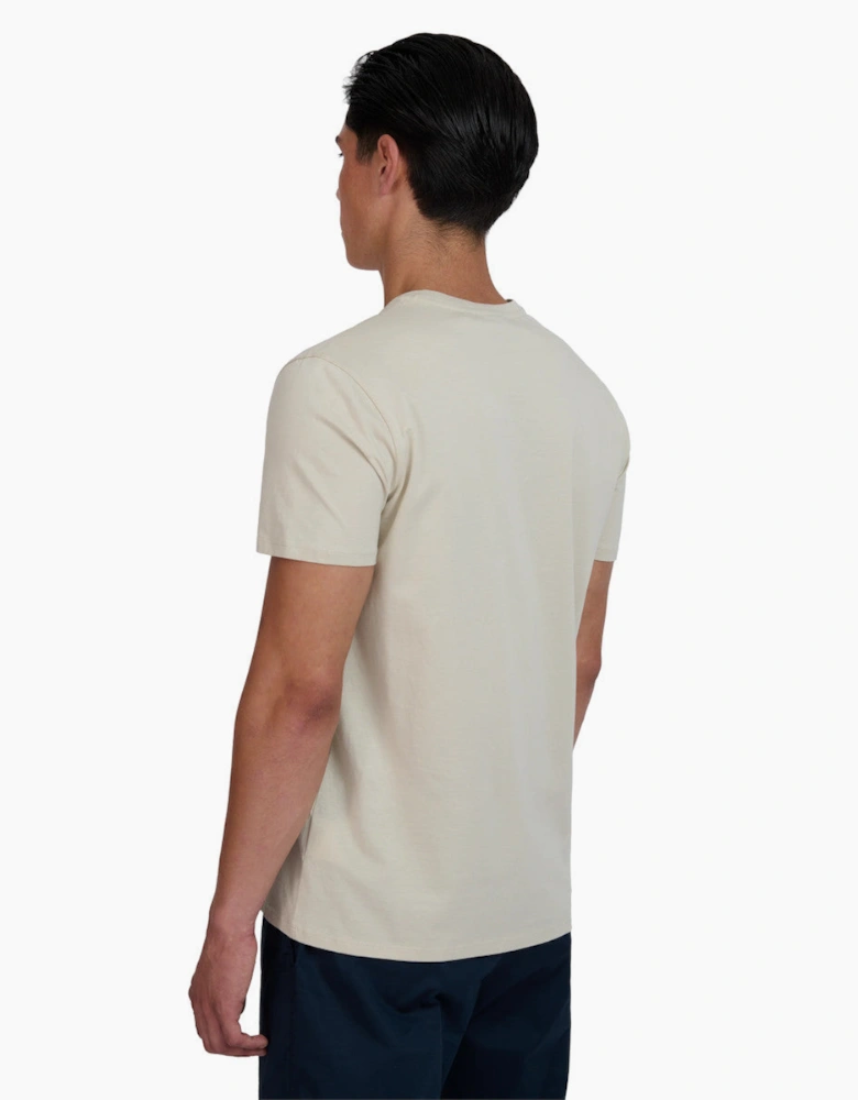 Sandbanks Mercerised Badge T-Shirt A1-26 Stone