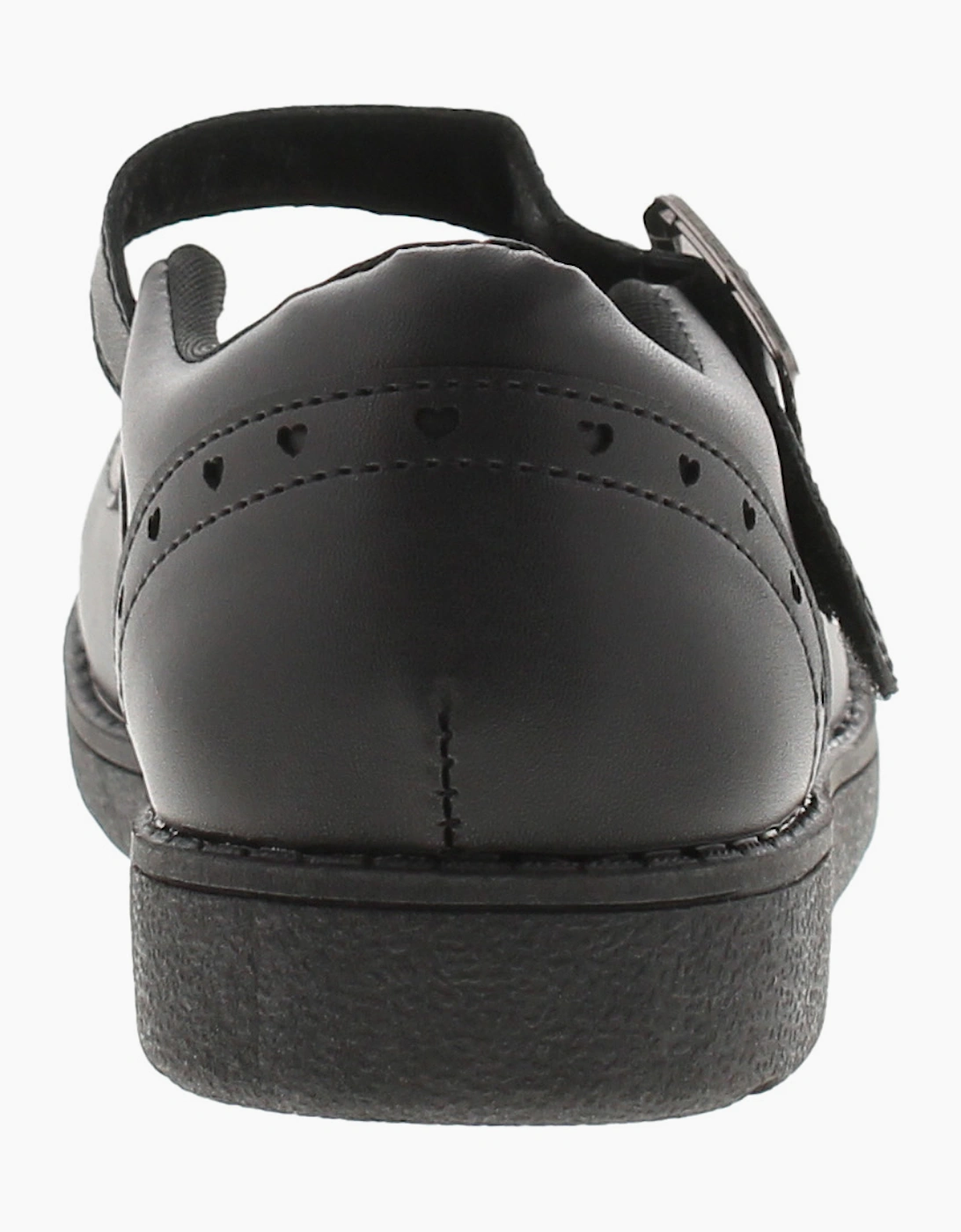 Princess Stardust Girls School Shoes Starry Touch Fastening black UK Size