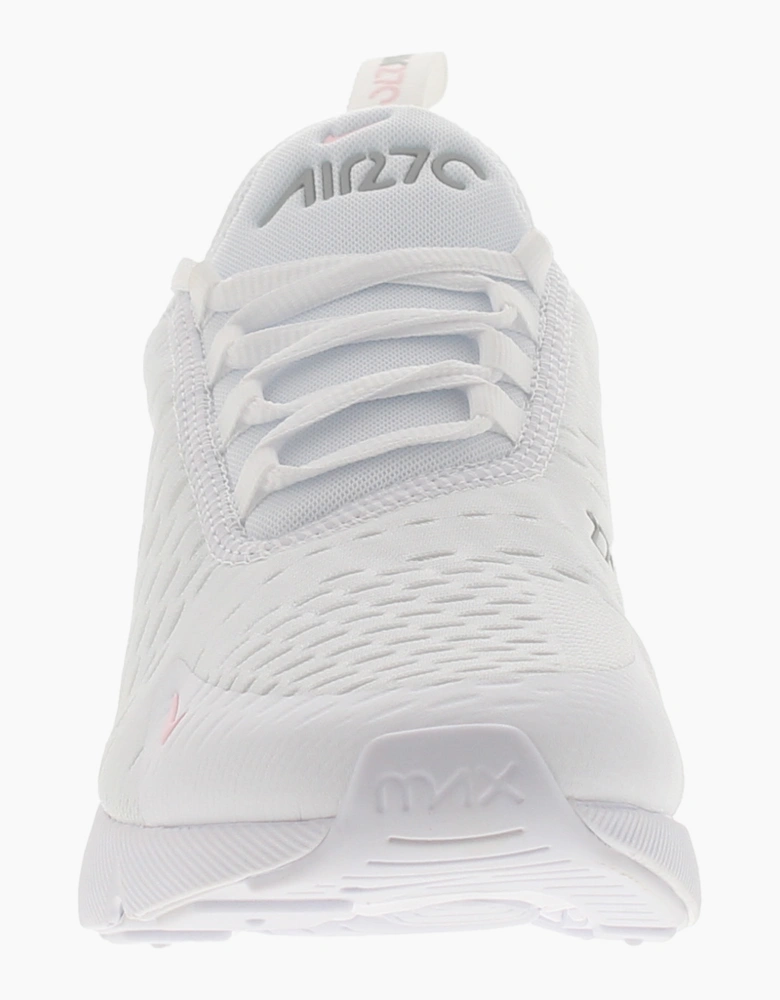 Nike Girls Trainers Air Max 270 Gs Lace Up white pink UK Size
