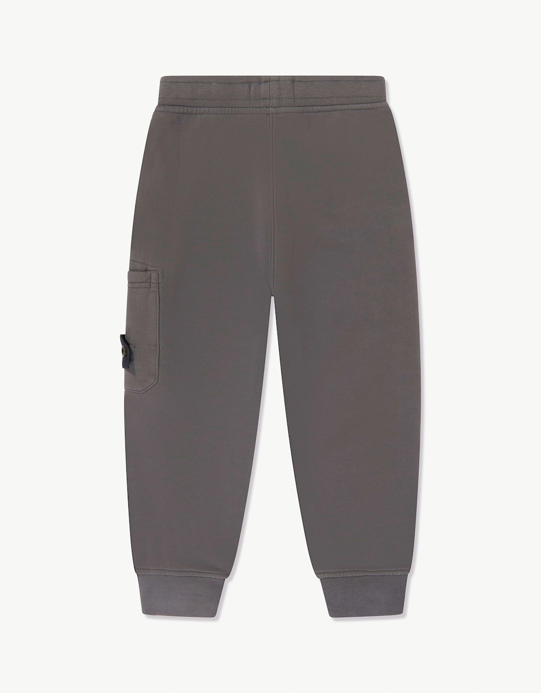 Stone Island Boys Brushed Cotton Fleece Joggers in Grey