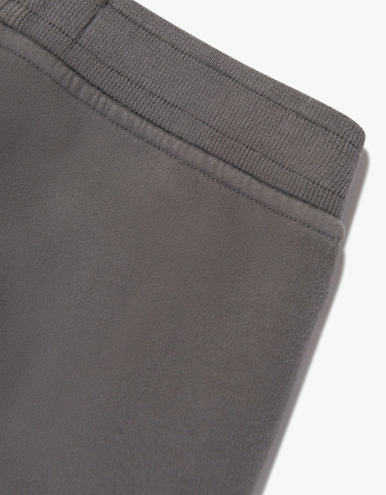 Stone Island Boys Brushed Cotton Fleece Joggers in Grey