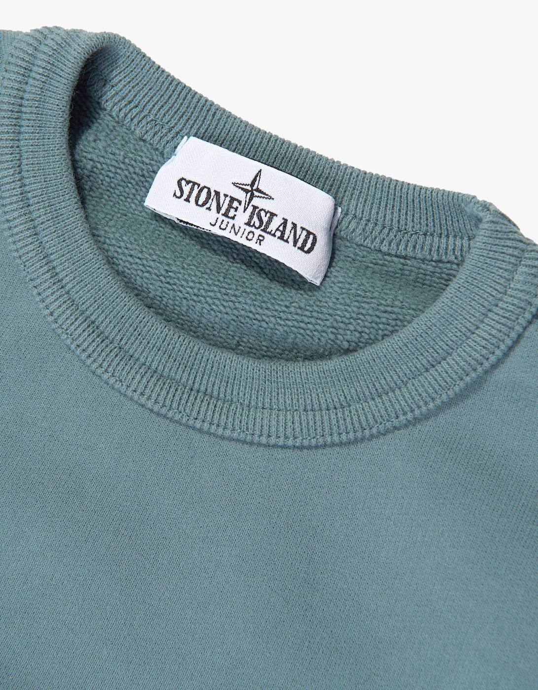 Stone Island Boys Brushed Cotton Fleece Sweatshirt in Blue