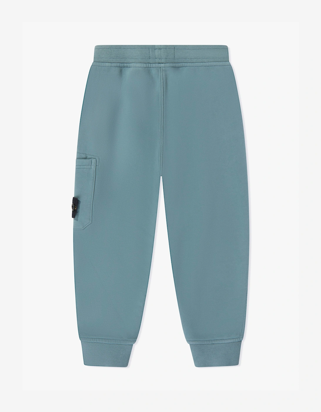 Stone Island Boys Brushed Cotton Fleece Joggers in Blue