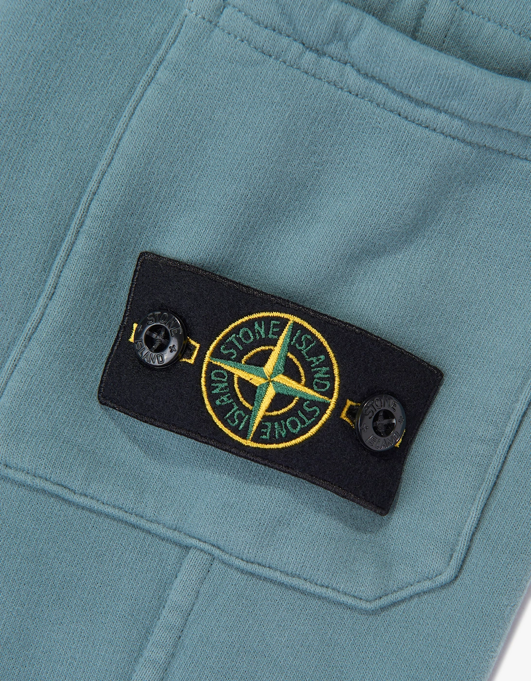 Stone Island Boys Brushed Cotton Fleece Joggers in Blue