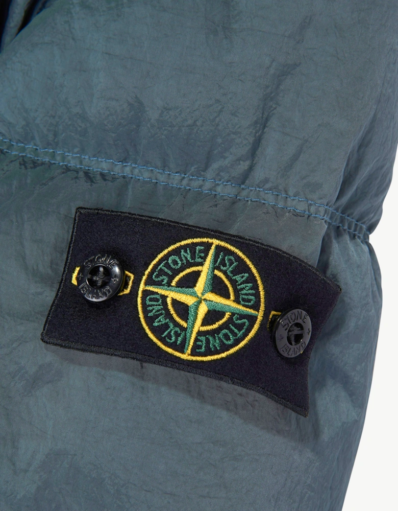 Stone Island Boys Econyl Regenerated Nylon Puffer Jacket in Blue