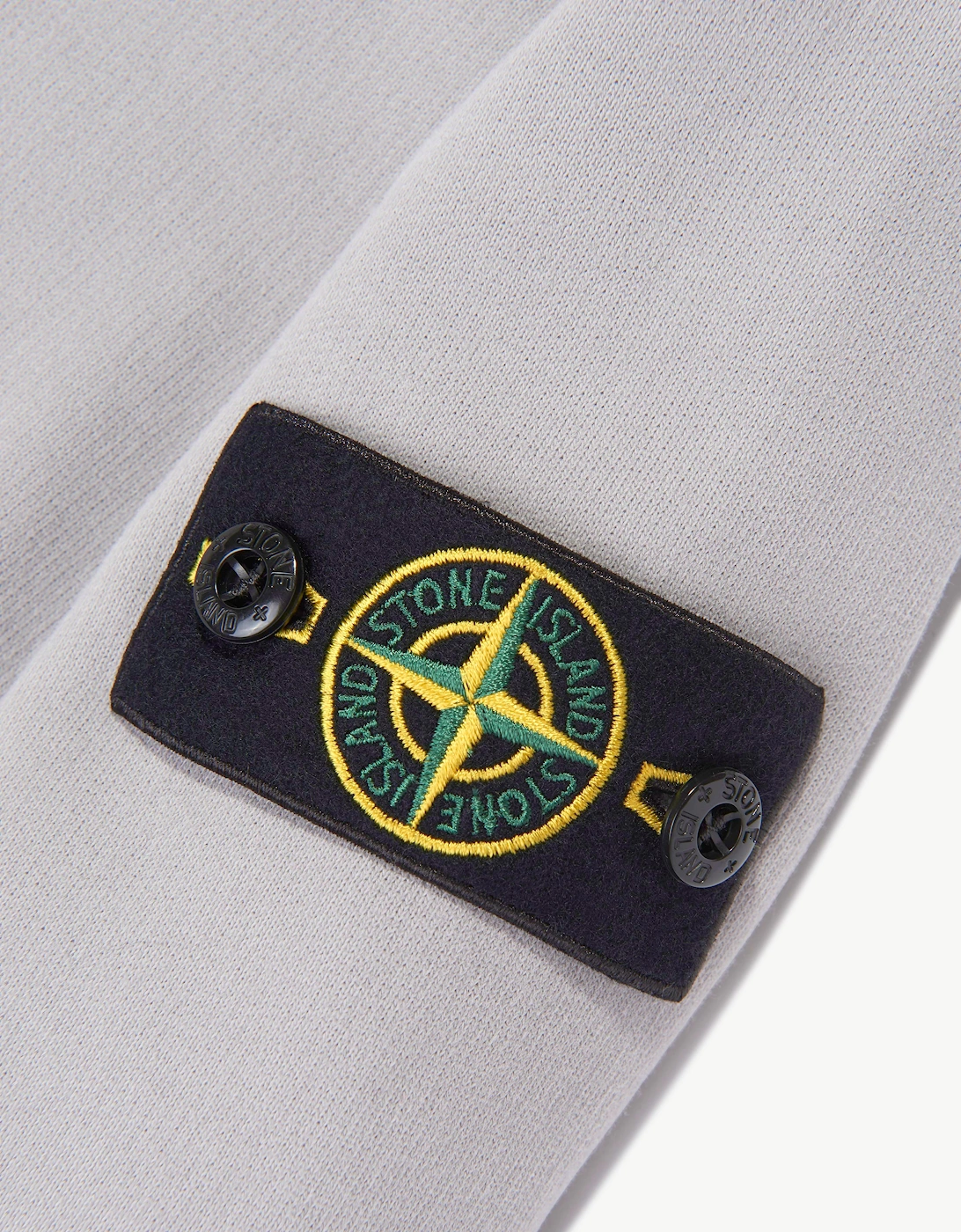 Stone Island Boys Brushed Organic Cotton Polo Sweatshirt in Grey