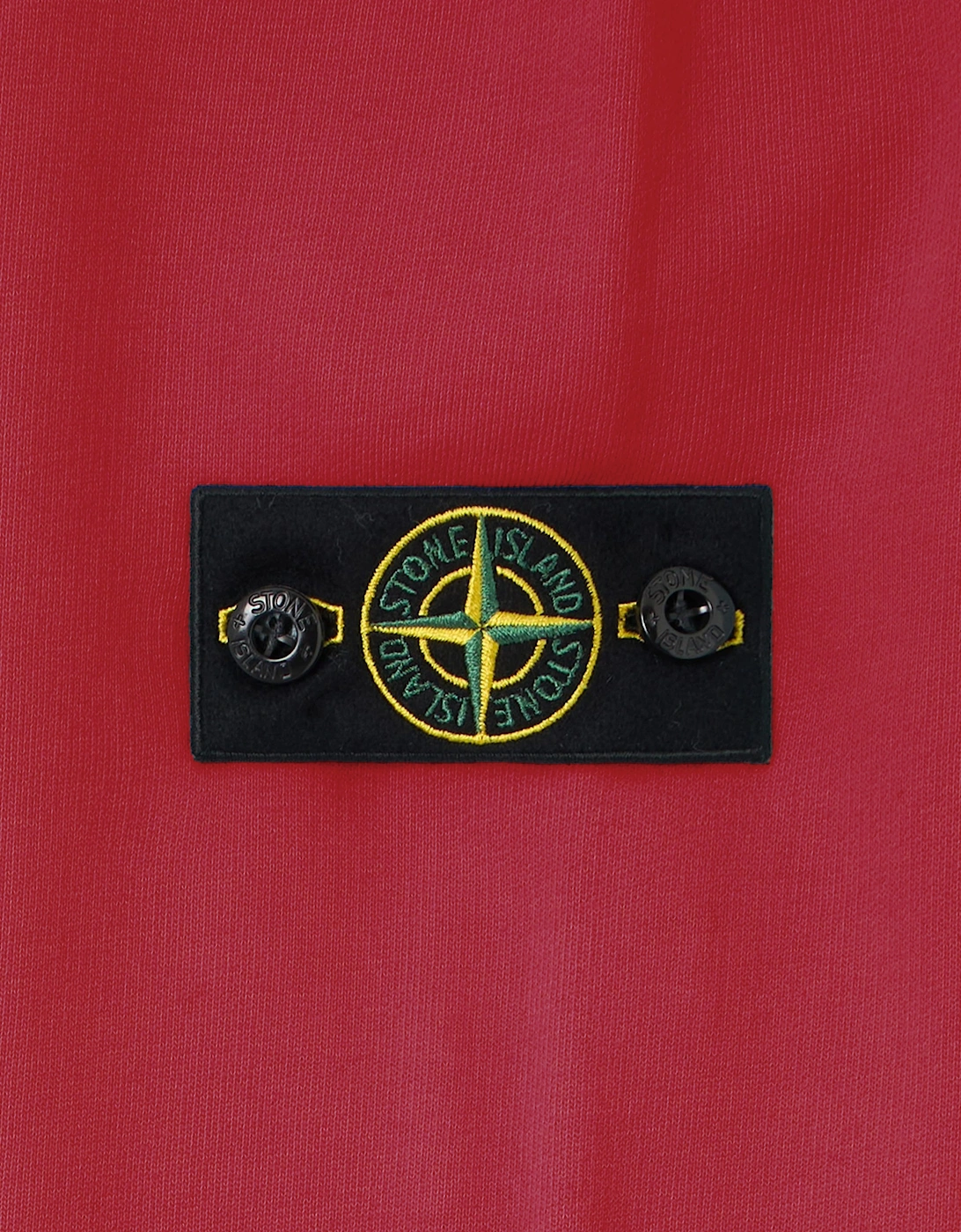 Stone Island Boys Brushed Cotton Fleece Sweatshirt in Red