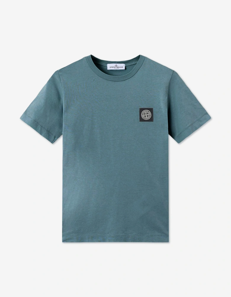 Stone Island Boys 30/1 Cotton Jersey T-Shirt in Blue
