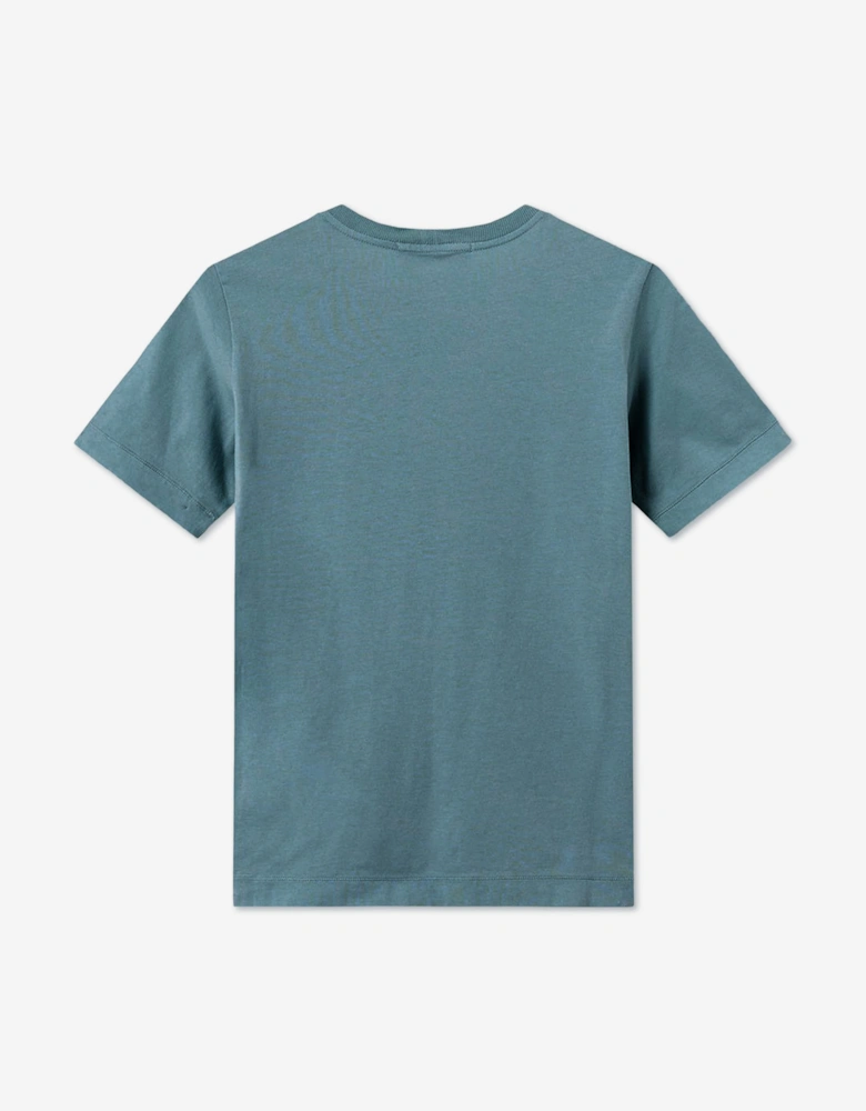 Stone Island Boys 30/1 Cotton Jersey T-Shirt in Blue
