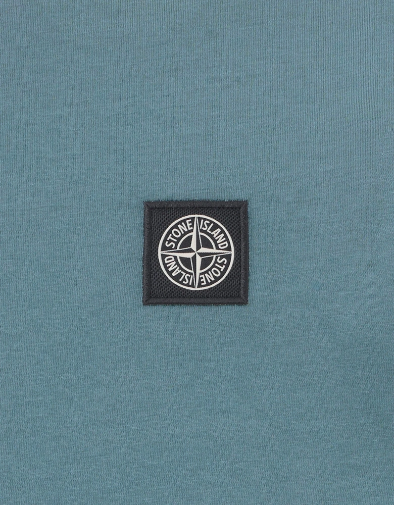 Stone Island Boys 30/1 Cotton Jersey T-Shirt in Blue