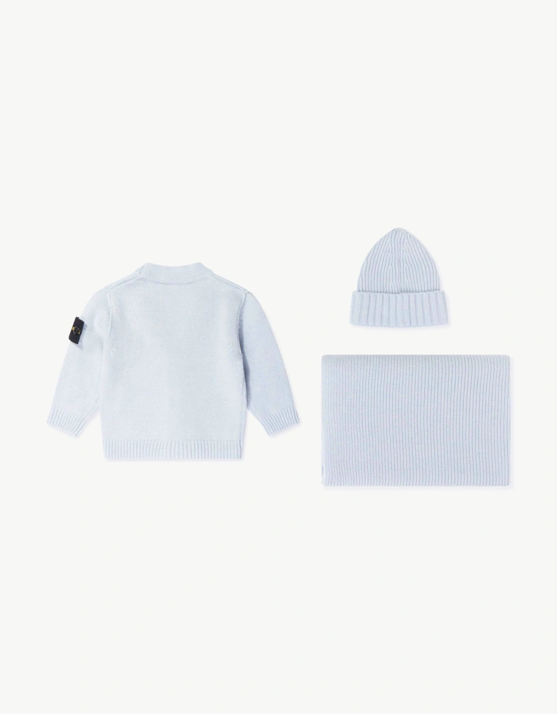 Stone Island Baby Boys Cardigan Gift Set in Blue