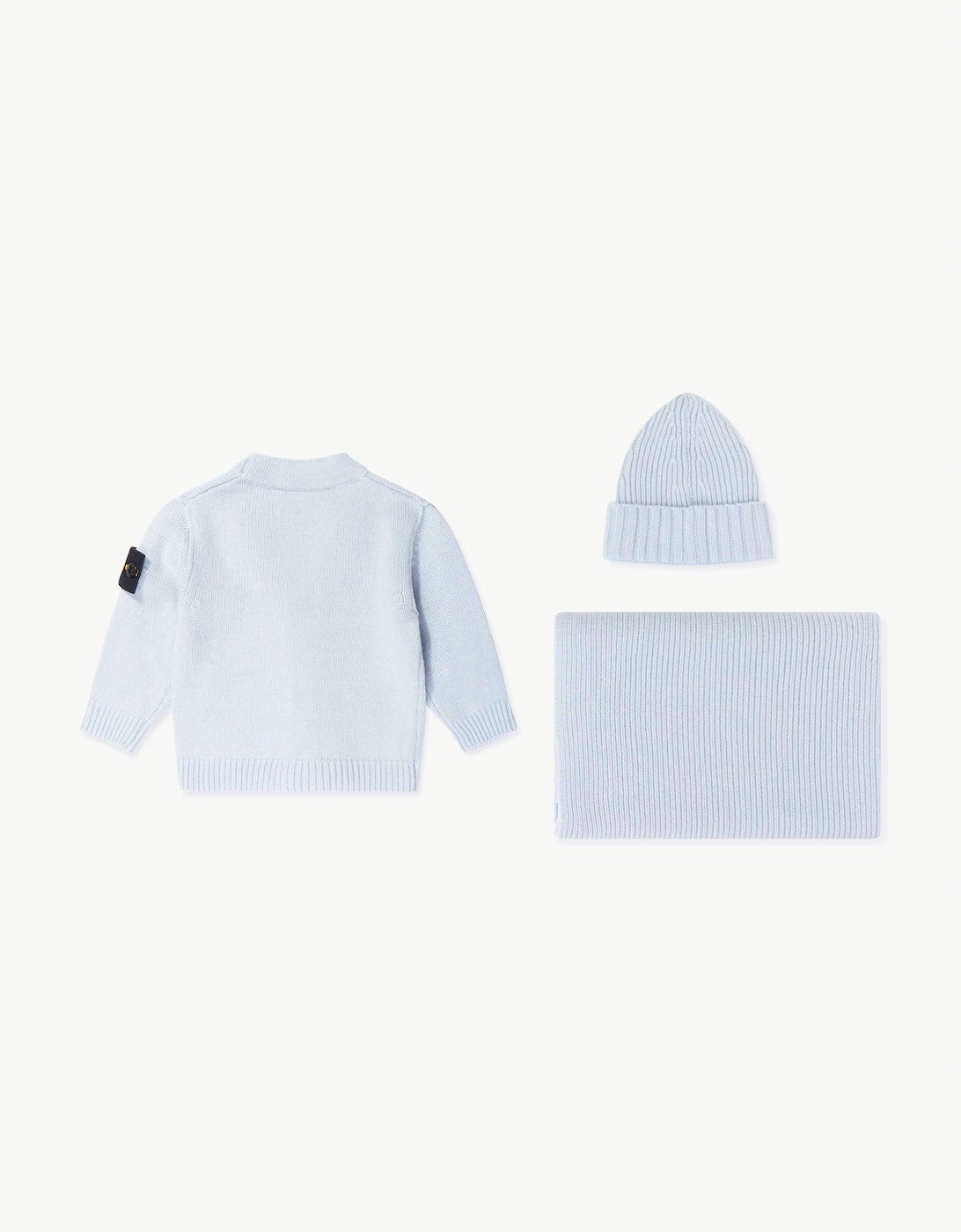 Stone Island Baby Boys Cardigan Gift Set in Blue