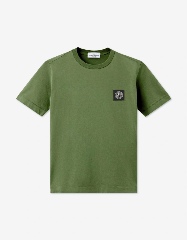 Stone Island Boys 30/1 Cotton Jersey T-Shirt in Green